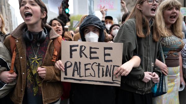 美国新一代的学生抗议者给巴勒斯坦人带来了希望